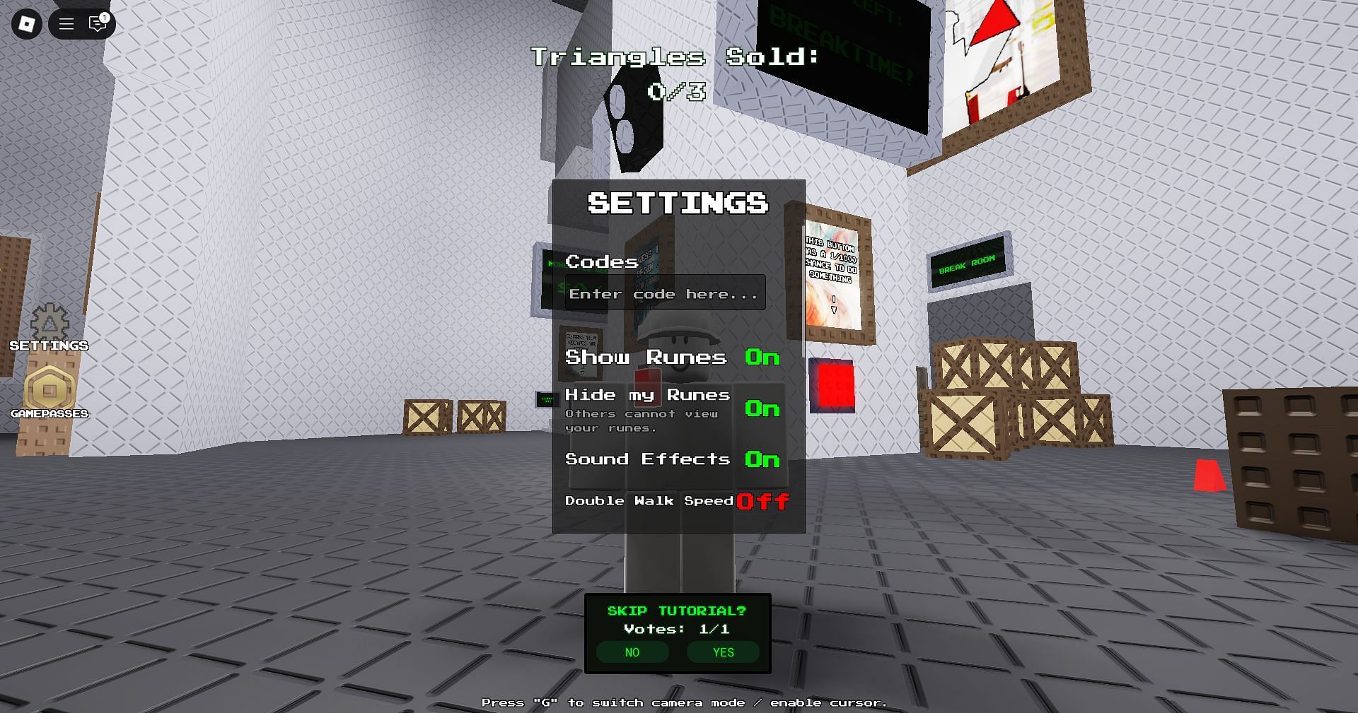 Redeem the code here (Image via Roblox)